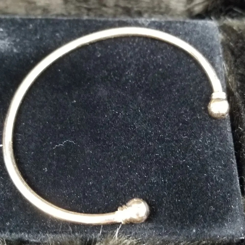New Gold Color Bangle Bracelot Cuff Adjustable Size Womens Jewelry Birthday Gift - Picture 6 of 6